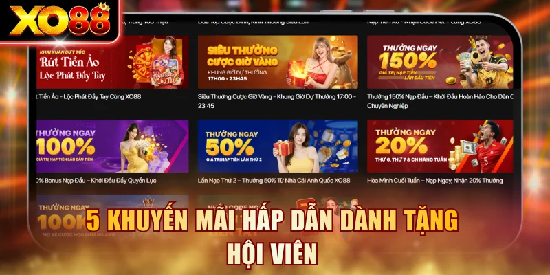 5 khuyến mãi hấp dẫn dành tặng hội viên