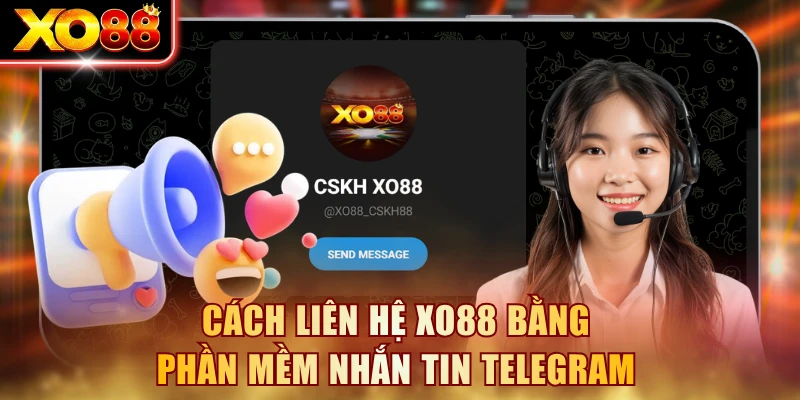 Cách liên hệ XO88 bằng phần mềm nhắn tin Telegram